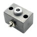  grease block with 1 outlet, 18BSP thread, and grease nipple, designed for efficient grease distribution in lubrication systems