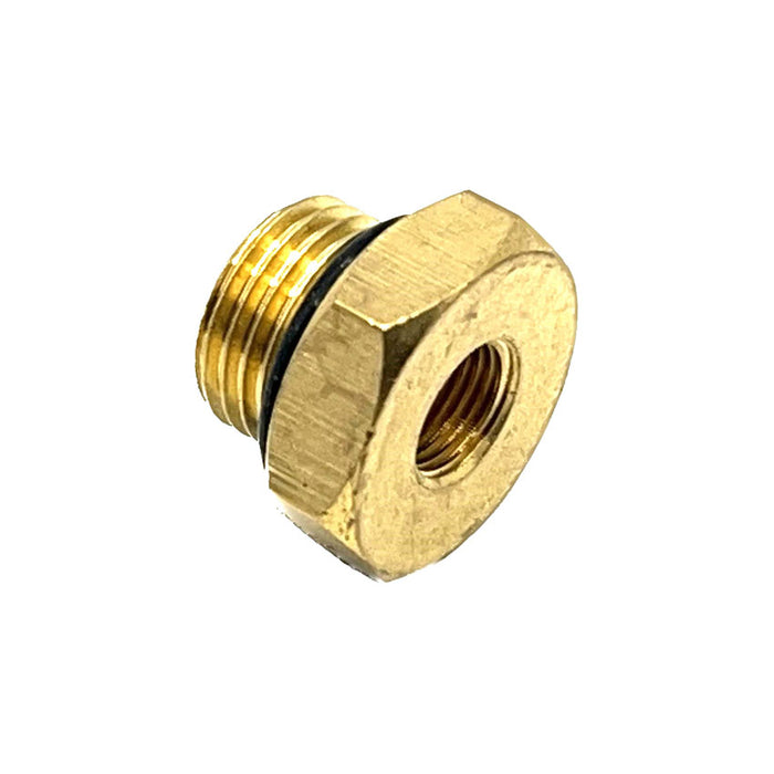 brass straight adaptor M16 (1.5) male x 1/8BSP female for durable and reliable fittings in lubrication systems