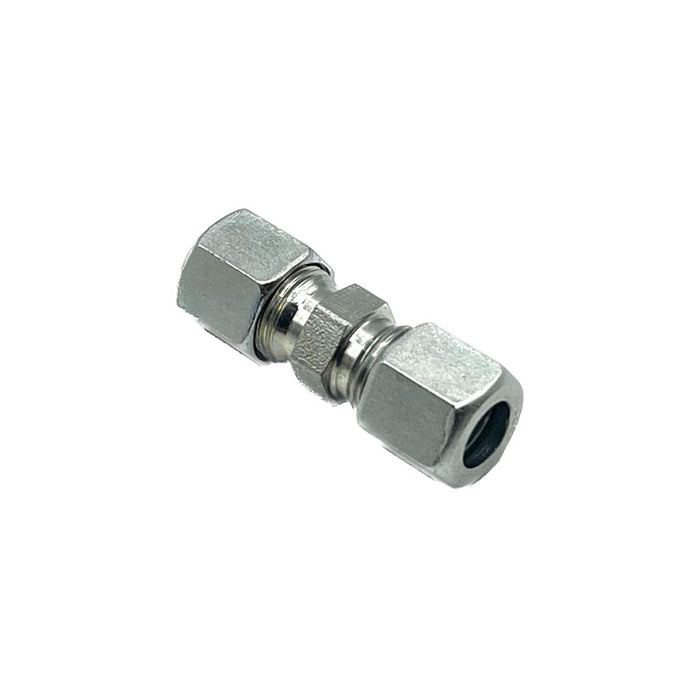  8mm x 8mm straight compression fitting connector for medium-sized lubrication systems