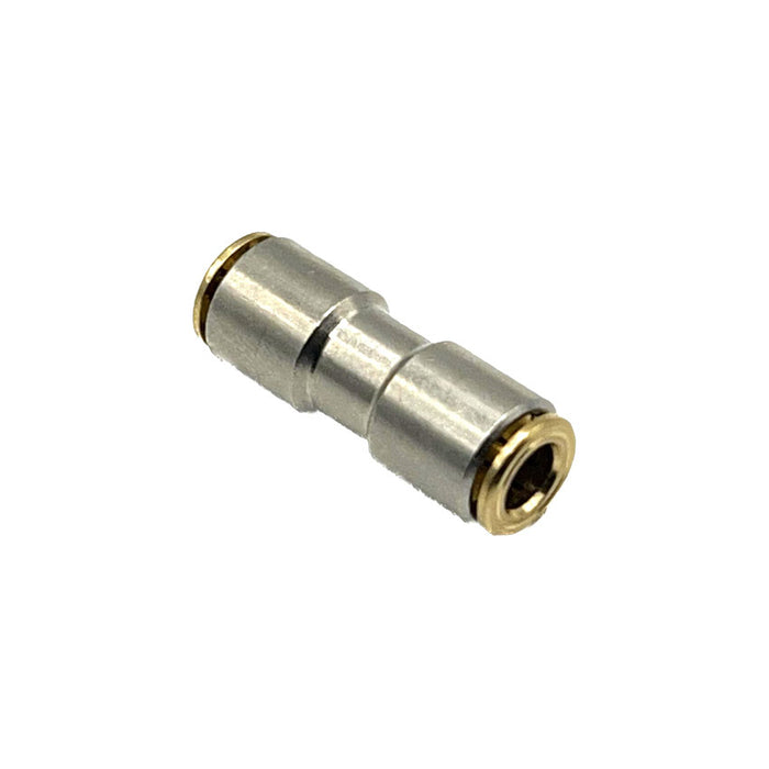 straight M6 x 6mm tube push-in fitting, ideal for secure and easy connection in lubrication systems