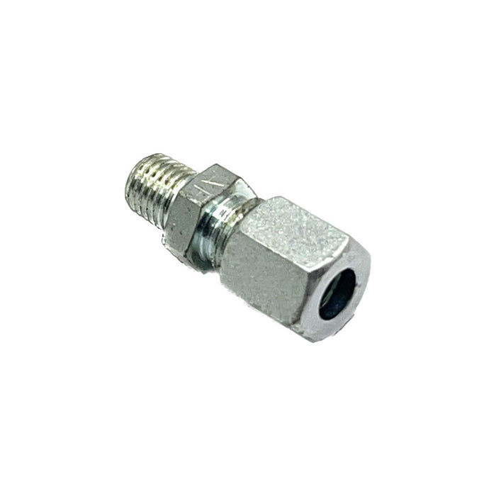 straight M8 x 6mm tube compression fitting for secure connections in lubrication systems