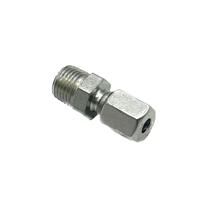 10(1.0)mm x 4mm tube compression fitting, product code SCF10M-04, for precise lubrication connections.