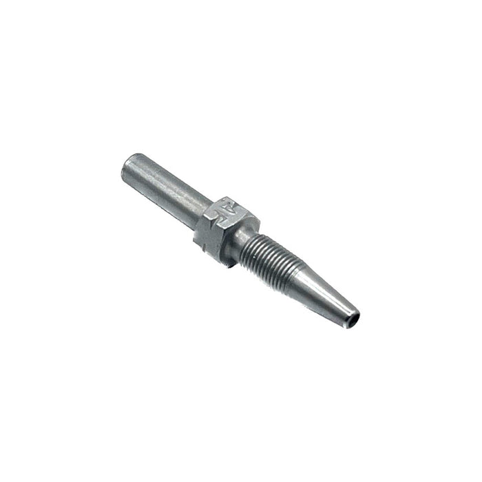 straight hose stud for 6mm hoses, 20mm long, suitable for straight grease line connections