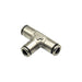  tee 6mm push-in fitting connector, used for multi-directional connections in lubrication systems