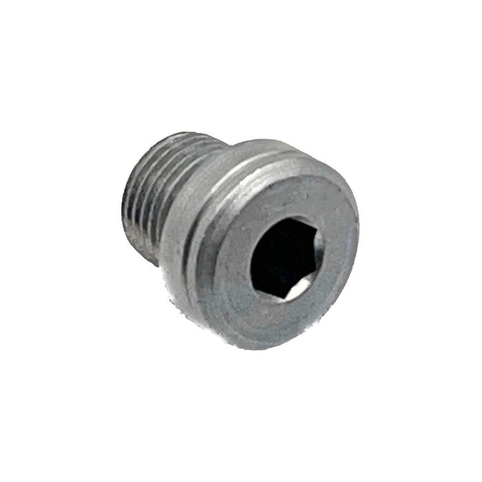 Image of closure plug 1/8BSP, used for sealing lubrication system connections.